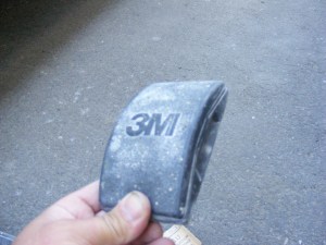 Standard 3M rubber sanding block
